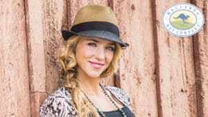 Woman waring Wallaroo hat